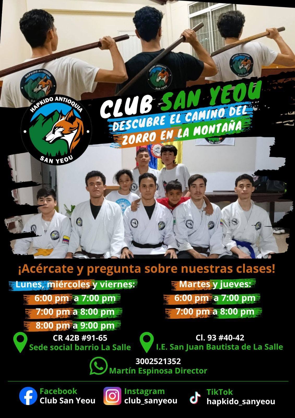 Esta extensión de jornada se llevará a cabo los martes y jueves en nuestra institución, en los horarios de 6:00 p. m. a 7:00 p. m. y 7:00 p. m. a 8:00 p. m. Una excelente oportunidad para fortalecer la disciplina, el respeto, la confianza y aprender.